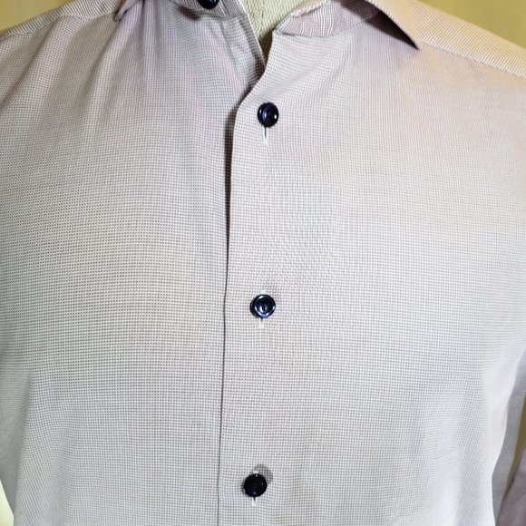 ETON of Sweden, NWOT, 15.75/40 Slim- Lite Cranberry Oxford cloth, 100% Cotton - Picture 2 of 7